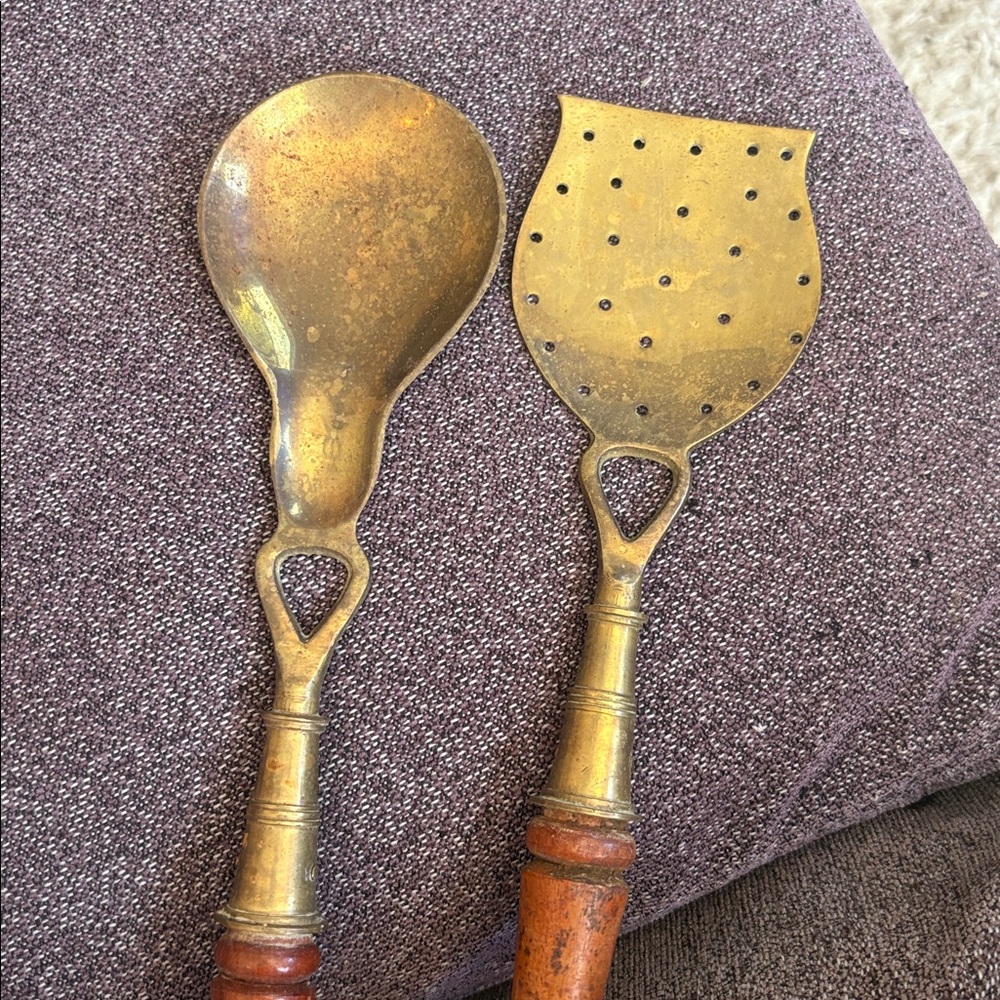 Vintage Brass Utensil Set